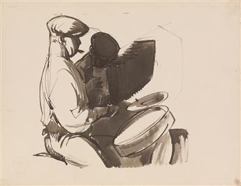 RENÉ GEORGES HERMANN-PAUL (Paris 1864-1940 Saintes-Maries-de-la-Mer) Group of 6 drawings.